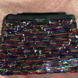 Victoria Secret sequin wallet/cosmetic bag